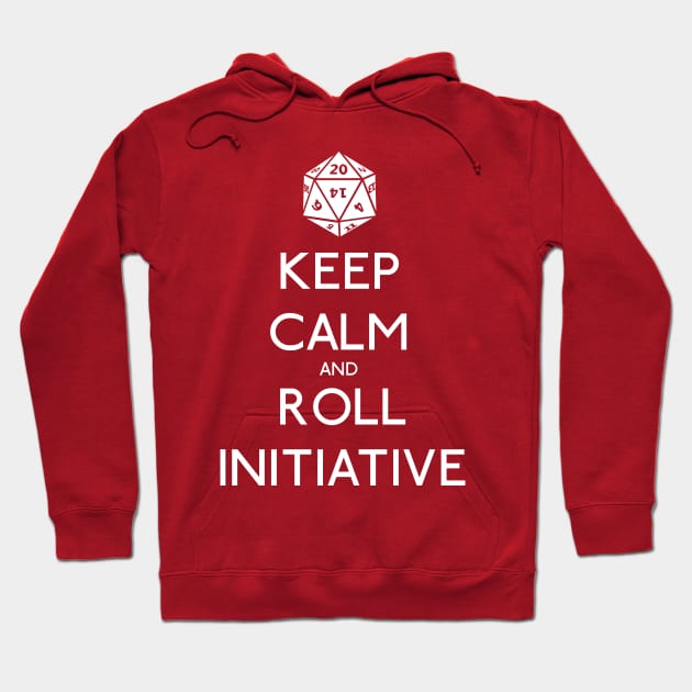 Keep Calm and Roll Initiative Hoodie by NevermoreShirts